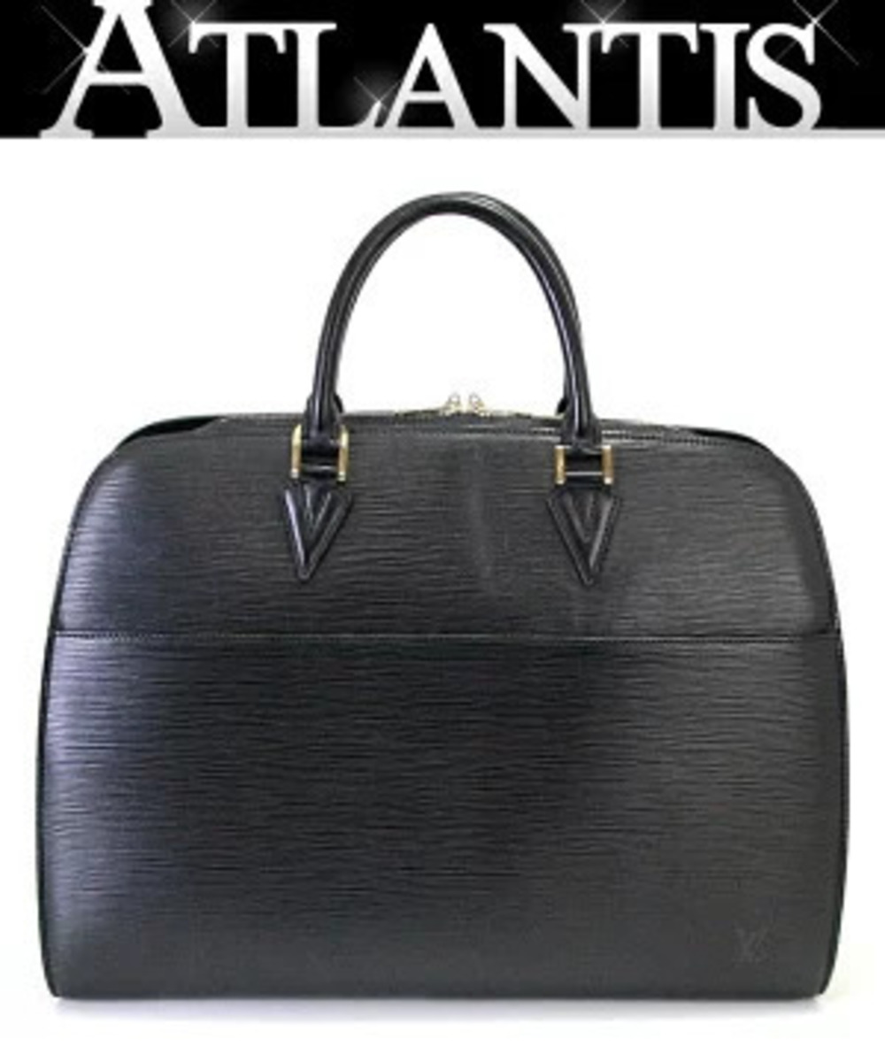 Louis Vuitton Sorbonne Business Bag Handbag Epi Leather Black